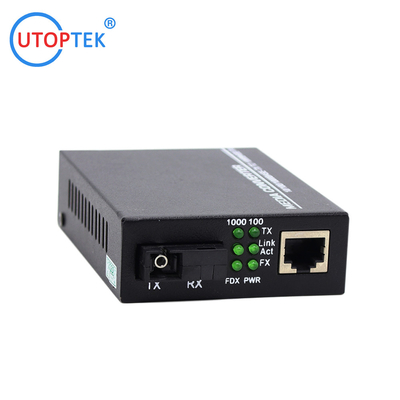 10/100/1000base 20km SC Single Fiber 1310/1550nm Ethernet Media Converter