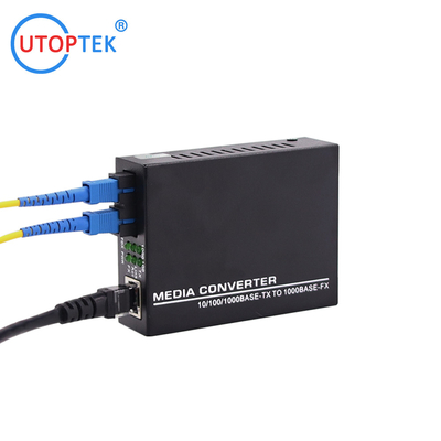Gigabit Single Mode Fiber to Ethernet 10/100/1000m Sc Port Dual Fiber Media Converter