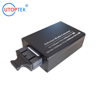 10 100 1000m Single Mode 20km Fiber Optic Mini Media Converter