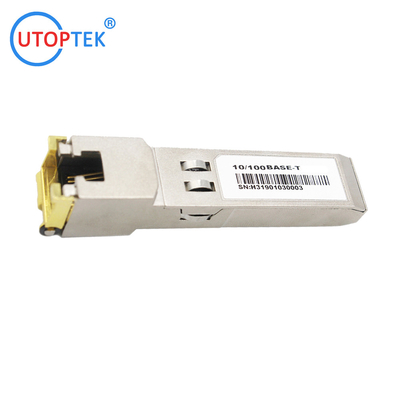 10/100Base-T Electrical SFP RJ45 Copper SFP module cisco Huawei juniper Nokia Compatible