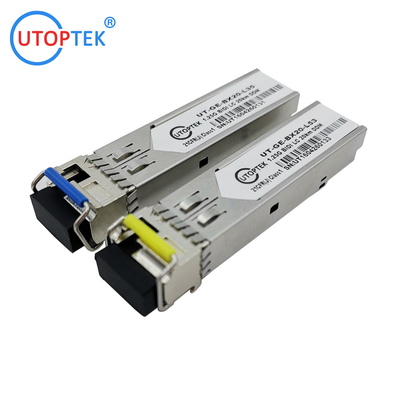 1.25G WDM BiDi LC 10km SFP Transceiver 1310/1550nm compatible cisco/huawei/HP/Aruba/Ericsson/Mikrotik