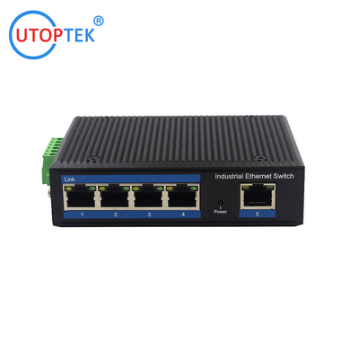 UT05FP unmanaged industrial POE+ Switch 10/100M 5port POE UTP RJ45 POE ethernet switch DIN Rail