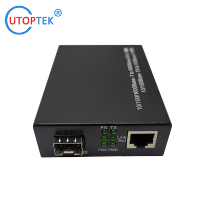 3-Year Warranty Fiber Media Converter with External/Internal Power Supply