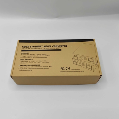 "90mm*70mm*25mm RJ-45 To Fiber Optic" Fiber Media Converter, Fast and Stable Data Transfer Solution for B2B Use