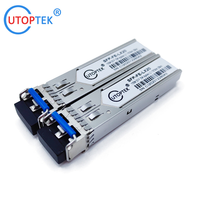 100M 155Mbps SFP Module SM duplex LC 40km 1310nm sfp transceiver compatible cisco,huawei,hp,aruba,mikrotik,juniper
