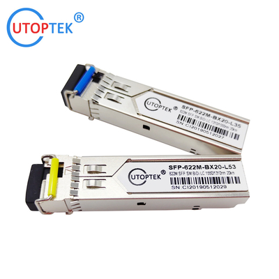622M STM-4 SMF Bidi LC 20km 1310/1550nm SFP module optical Transceiver for ZTE/Cisco/Huawei/HPE/Aruba/Mikrotik