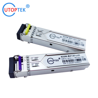 622M STM-4 SM Bidi LC 120km 1490/1550nm SFP module optical Transceiver DDM for ZTE/Cisco/Huawei/HPE/Aruba/Mikrotik