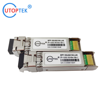 10g Bidi 100km 1490/1550nm SFP+ Transceiver Module Fiber Optical Network for Cisco/Huawei/Alcatel/Juniper/Mikrotik