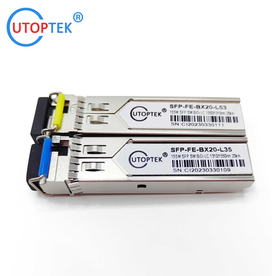 SFP 155M WDM/BIDI SC/LC DDM 20km~120km Fiber Optical Transceiver for ZTE/Cisco/Huawei/HPE/Aruba/Mikrotik Switch