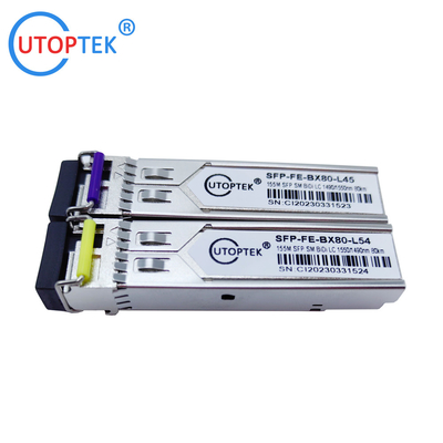 155M SFP SMF Bidi LC 80km 1490/1550nm optical fiber sfp transceiver module for cisco/huawei/ZTE/Viettle
