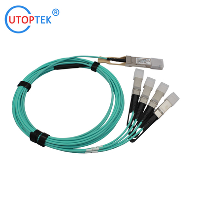 100G QSFP28 to 4x25G SFP28 AOC Cable OM3 1m/3m/5m/15m/50m/100m Customized for data center