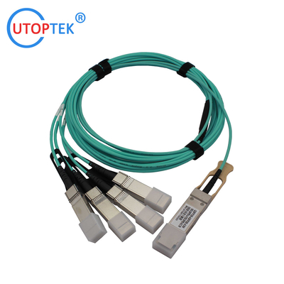 100G QSFP28 to 4x25G SFP28 AOC Cable OM3 1m/3m/5m/15m/50m/100m Customized for data center