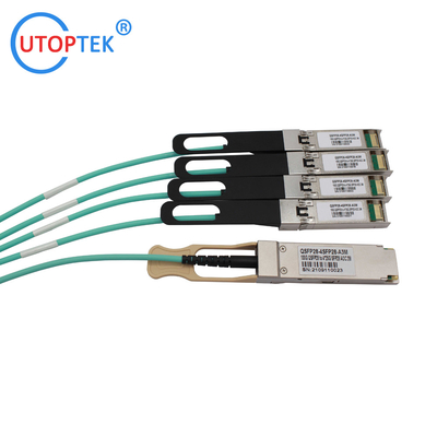 100G QSFP28 to 4x25G SFP28 AOC Cable OM3 1m/3m/5m/15m/50m/100m Customized for data center