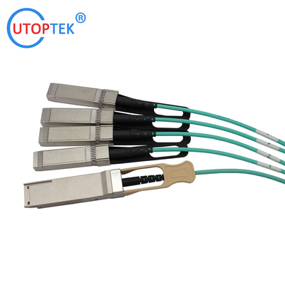 100G QSFP28 to 4x25G SFP28 AOC Cable OM3 1m/3m/5m/15m/50m/100m Customized for data center