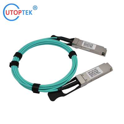 40G QSFP+ AOC Cable OM3 1m/3m/5m/15m/50m/100m Customized 40G AOC Cables for Data Center