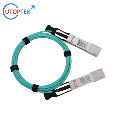 40G QSFP+ AOC Cable OM3 1m/3m/5m/15m/50m/100m Customized 40G AOC Cables for Data Center