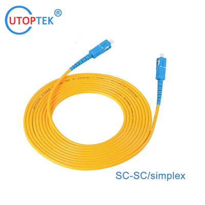 Simplex SC/FC/ST/LC fiber patch cord 0.9/2.0/3.0mm UPC/APC LSZH1m/2m/3m/5m/10m/50m patch cord cable  customized