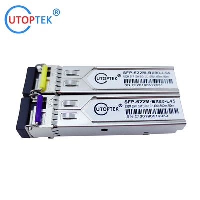 622M STM-4 SM Bidi LC 80km 1490/1550nm SFP module optical Transceiver DDM for ZTE/Cisco/Huawei/HPE/Aruba/Mikrotik