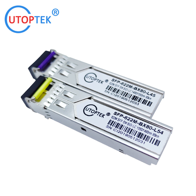 622M STM-4 SM Bidi LC 80km 1490/1550nm SFP module optical Transceiver DDM for ZTE/Cisco/Huawei/HPE/Aruba/Mikrotik