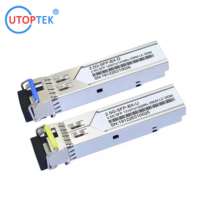 2.5Gb/s SFP  Bidi LC 60km 1310/1550nm optical fiber Transceiver Module DDM for cisco/huawei/Aruba/HP