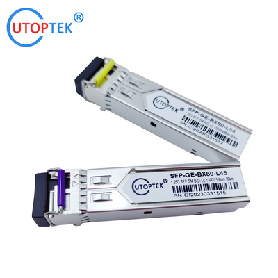 2.5Gb/s SFP  Bidi LC 80km 1490/1550nm optical fiber Transceiver Module DDM for cisco/huawei/Aruba/HP
