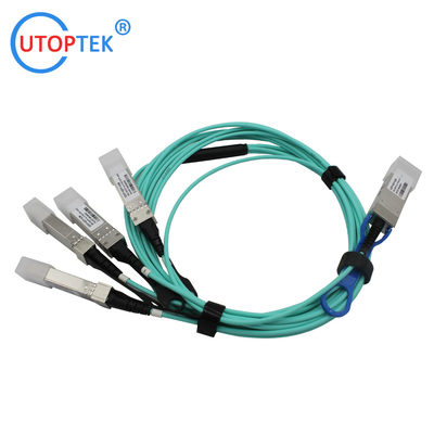 40G QSFP+ to 4x10G SFP+ AOC Cable OM3 1m/3m/5m/15m/50m/100m Customized 40G AOC Cables for Data Center