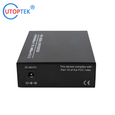 10/100/1000M Fiber SC to RJ45 POE 30W media converter with DC52V power for CCTV poe IP Camera using