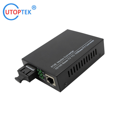 10/100M POE 30W media converter Multimode dual SC 850nm 550m with DC52V power for CCTV poe IP Camera using