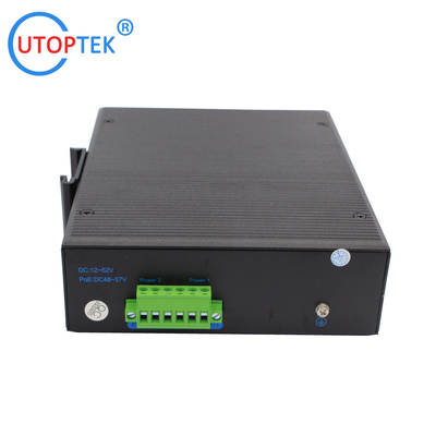 Industrial 16x10/100/1000Mbps RJ45 ports network switch DIN Rail  IP40 4KV -40 ~+85 ℃ power input support: DC10~52V