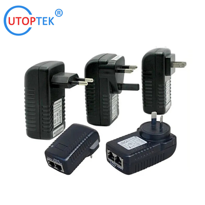 10/100Mbps DC48V/0.5A POE Power adapter US/EU/UK/AU available power for CCTV poe IP Camera using