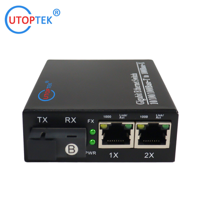 10/100/1000Mbps 2port RJ45+1port SFP/SC fiber ethernet media converter switch normal switch