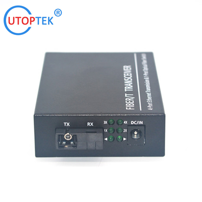 10/100/1000Mbps 4port RJ45+1port SFP/SC fiber ethernet media converter switch normal switch
