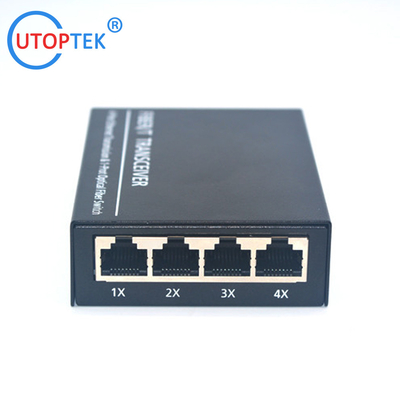 10/100/1000Mbps 4port RJ45+1port SFP/SC fiber ethernet media converter switch normal switch