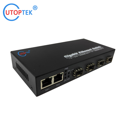 10/100/1000Mbps 3port RJ45+4port SFP/SC fiber ethernet media converter switch normal switch