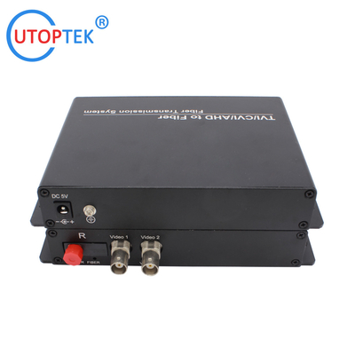 2ch 1080P BNC video, NO data, Fiber FC/SC/ST 20km, HD-CVI/AHD/TVI 1080P Coaxial Video over Fiber Converter