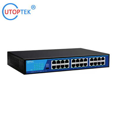 10/100/1000Mbps 24port Gigabyte LAN RJ45 Network Ethernet Hub Switch with best factory price