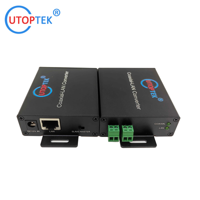 UT-1E2W-S/M Utoptek IP Ethernet over 2wire extender,Coaxial-LAN EOC Converter for outdoor/indoor/elevator IP camera