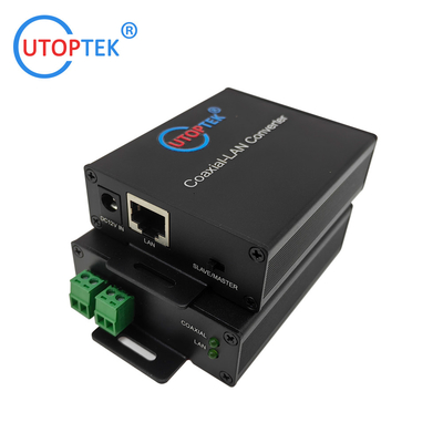 UT-1E2W-S/M Utoptek IP Ethernet over 2wire extender,Coaxial-LAN EOC Converter for outdoor/indoor/elevator IP camera