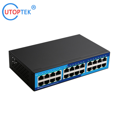 High Quality Factory 10/100Mbps 24port RJ45 Network Ethernet Hub Switch for CCTV Network Using
