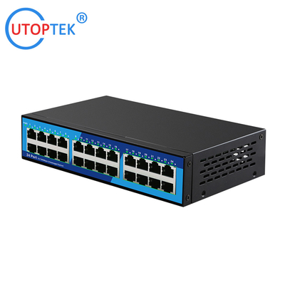 High Quality Factory 10/100Mbps 24port RJ45 Network Ethernet Hub Switch for CCTV Network Using
