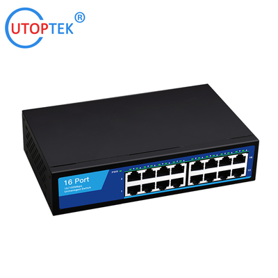 China Factory price 10/100Mbps 16port RJ45 Network Ethernet Hub Switch for CCTV Network Using