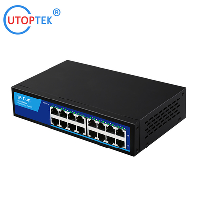 China Factory price 10/100Mbps 16port RJ45 Network Ethernet Hub Switch for CCTV Network Using