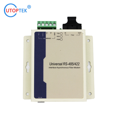 Serial Rs485/Rs422 over SC/ST/FC SM 20km 1310nm Fiber modem media converter for Contact Closure Alarm System Using