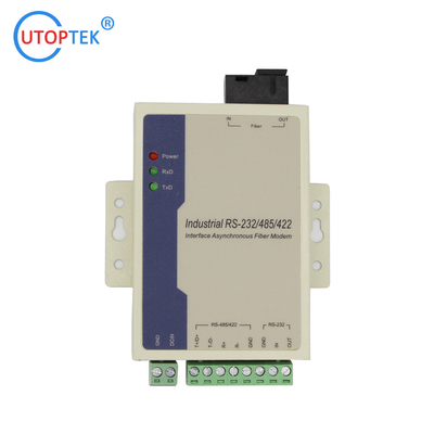RS485/Rs422/Rs232 over Fiber modem with Bidi SC/FC/ST SM 20km 1310/1550nm Fiber media Converter for alarm system using