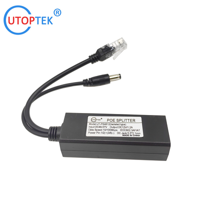 10/100M 48V to 12V Isolated PoE Splitter Active IEEE802.3af/at for CCTV IP/APs/48V POE Switch