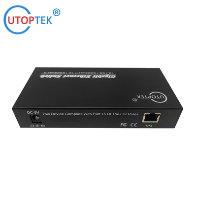 universal Fiber Ethernet Switch 3*10/100/1000Base-Tx to 4*1000Base-Fx SFP Fiber media converter