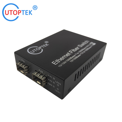 universal Mini Switch 2*10/100/1000Base-Tx to 2*1000Base-Fx SFP Fiber ethernet switch,network switch,media converter