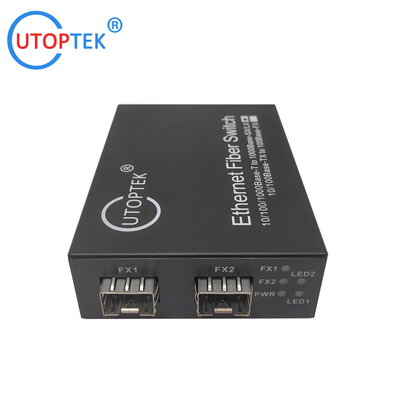 universal Mini Switch 2*10/100/1000Base-Tx to 2*1000Base-Fx SFP Fiber ethernet switch,network switch,media converter