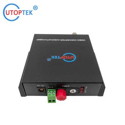 1ch Coaxial video+1Rs485 data to Fiber FC/SC/ST 20km HD-CVI/AHD/TVI 1080P Coaxial Fiber Video Converter