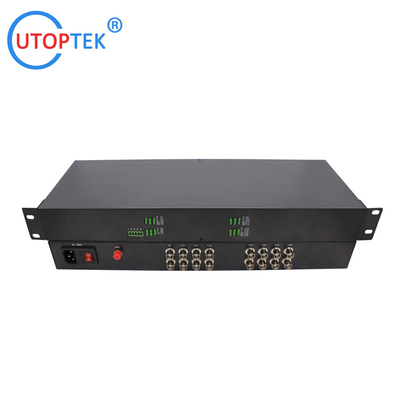 16ch 1080P BNC video, with Rs485 data, Fiber FC/SC/ST 20km, HD-CVI/AHD/TVI 1080P Coaxial Video over Fiber Converter